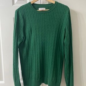 Kim Rogers Medium green long sleeves round neck knit sweater top
